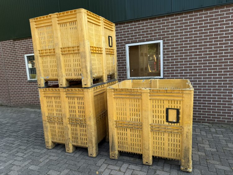 Jumbo XL Palletbox 1400L Kunststof Stapelbak geperforeerd