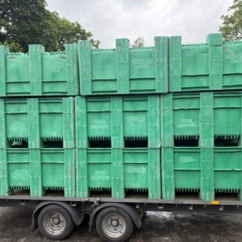 Grote Partij Dolav Palletboxen Groen Kunststof