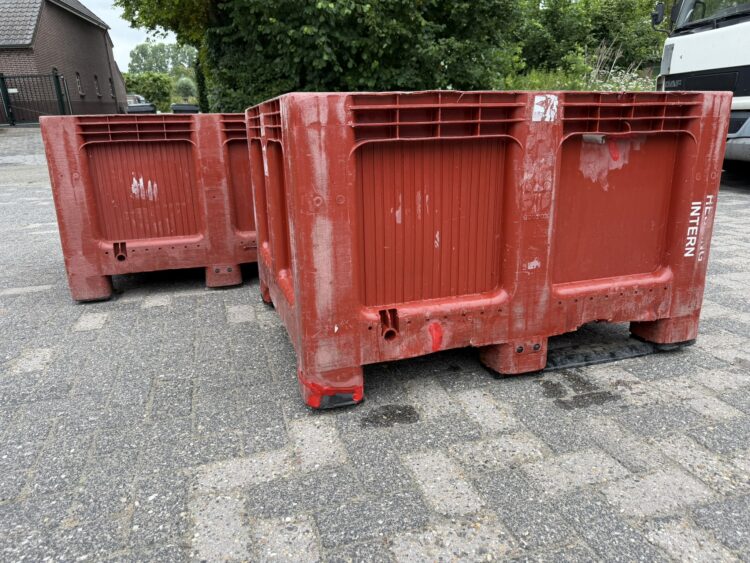 Geobox palletbox paarden opslag voerbox kunststof hooi slowfeeder