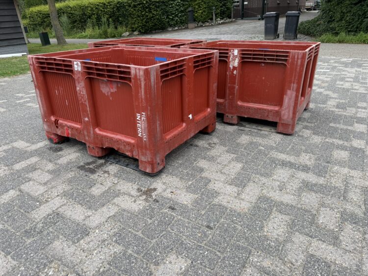 Geobox palletbox paarden opslag voerbox kunststof hooi slowfeeder