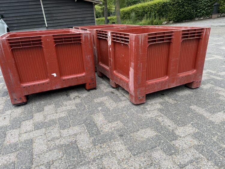 Geobox palletbox paarden opslag voerbox kunststof hooi slowfeeder