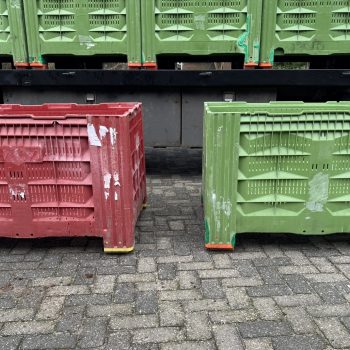Geperforeerde palletbox voor hooi, opslag, haardhout, fruit
