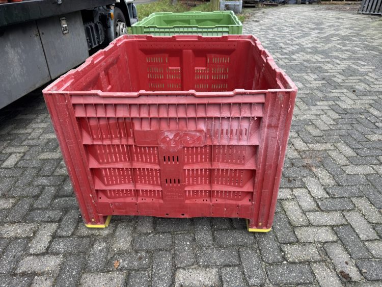 Geperforeerde palletbox voor hooi, opslag, haardhout, fruit