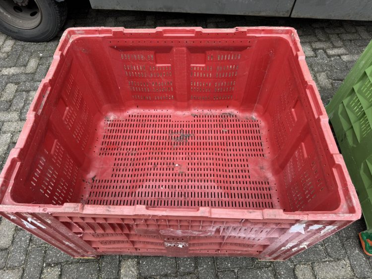 Geperforeerde palletbox voor hooi, opslag, haardhout, fruit