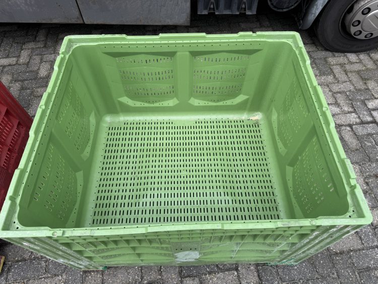 Geperforeerde palletbox voor hooi, opslag, haardhout, fruit