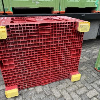 Geperforeerde palletbox voor hooi, opslag, haardhout, fruit