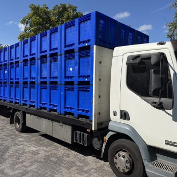 Geperforeerde kunststof palletbox 1200X800X780mm nieuwstaat