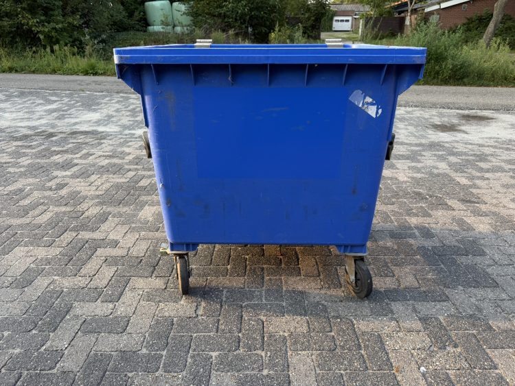 Kunststof rolcontainer 1100 liter Direct leverbaar container