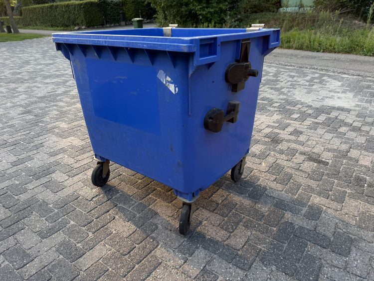 Kunststof rolcontainer 1100 liter Direct leverbaar container