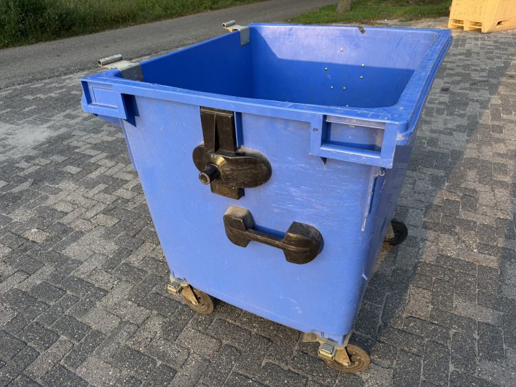 Kunststof rolcontainer 1100 liter Direct leverbaar container