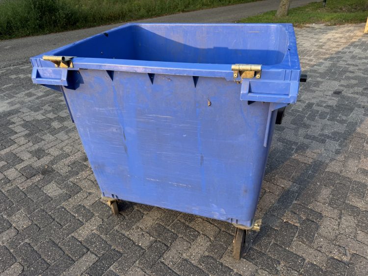 Kunststof rolcontainer 1100 liter Direct leverbaar container