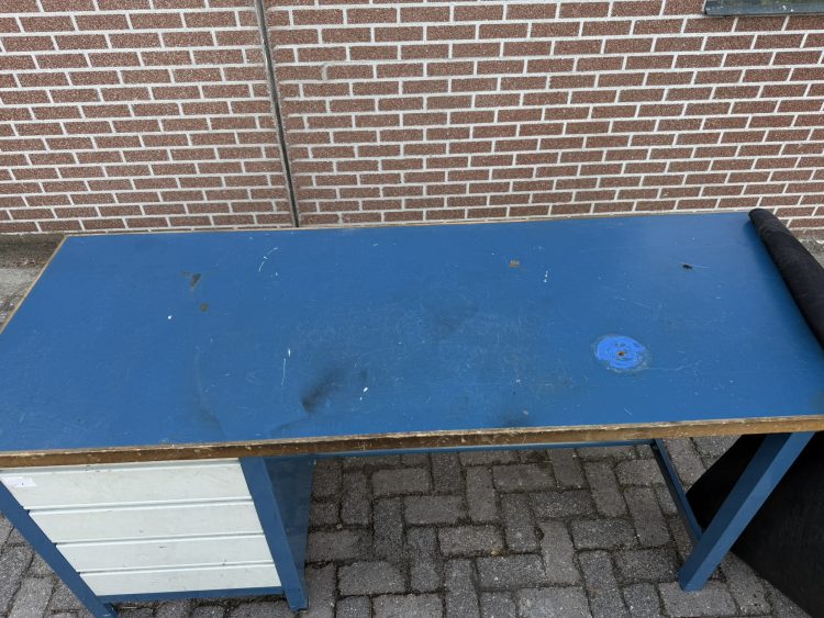 Overtoom Werkbank met Ladekast Beuken Werkblad Bankschroef