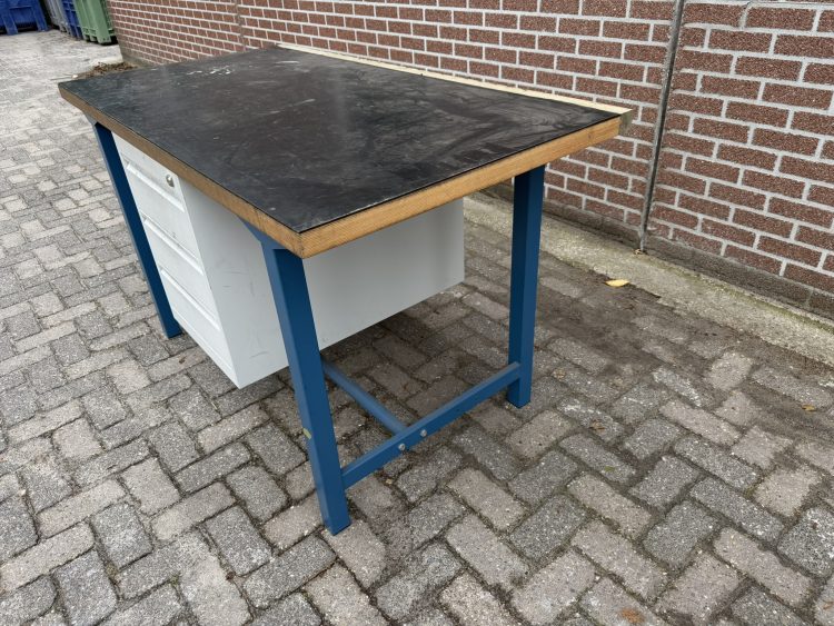 Overtoom Werkbank met Ladekast Beuken Werkblad Topkwaliteit