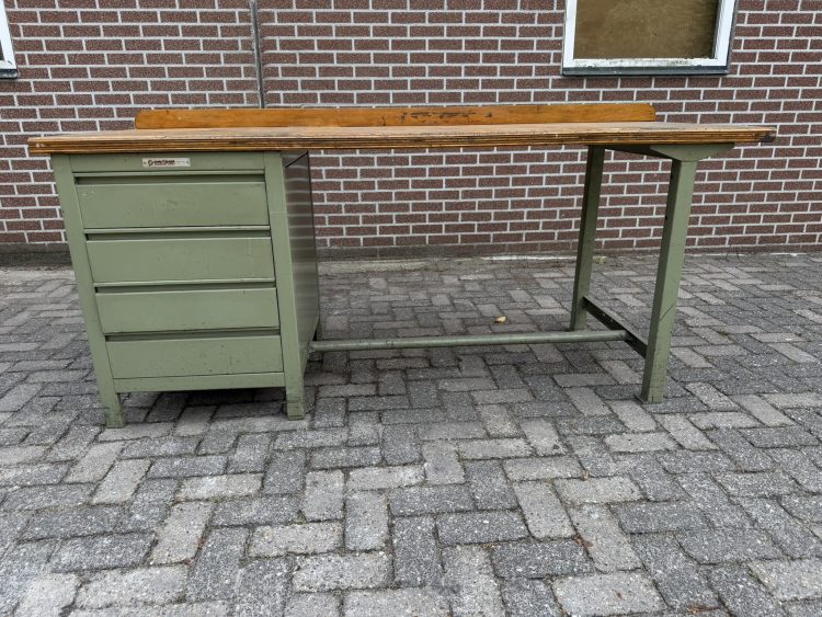 Overtoom Werkbank met Ladekast Beuken Werkblad Topkwaliteit