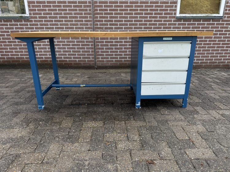 Overtoom Werkbank met Ladekast Beuken Werkblad Topkwaliteit