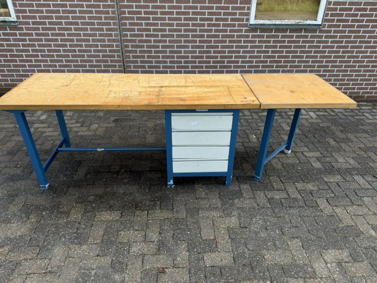Overtoom Werkbank met Ladekast Beuken Werkblad Topkwaliteit