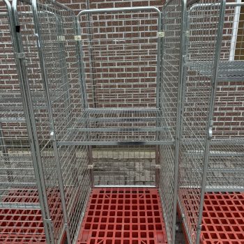 Rolcontainer transport rol kar etalage 3 zijdig