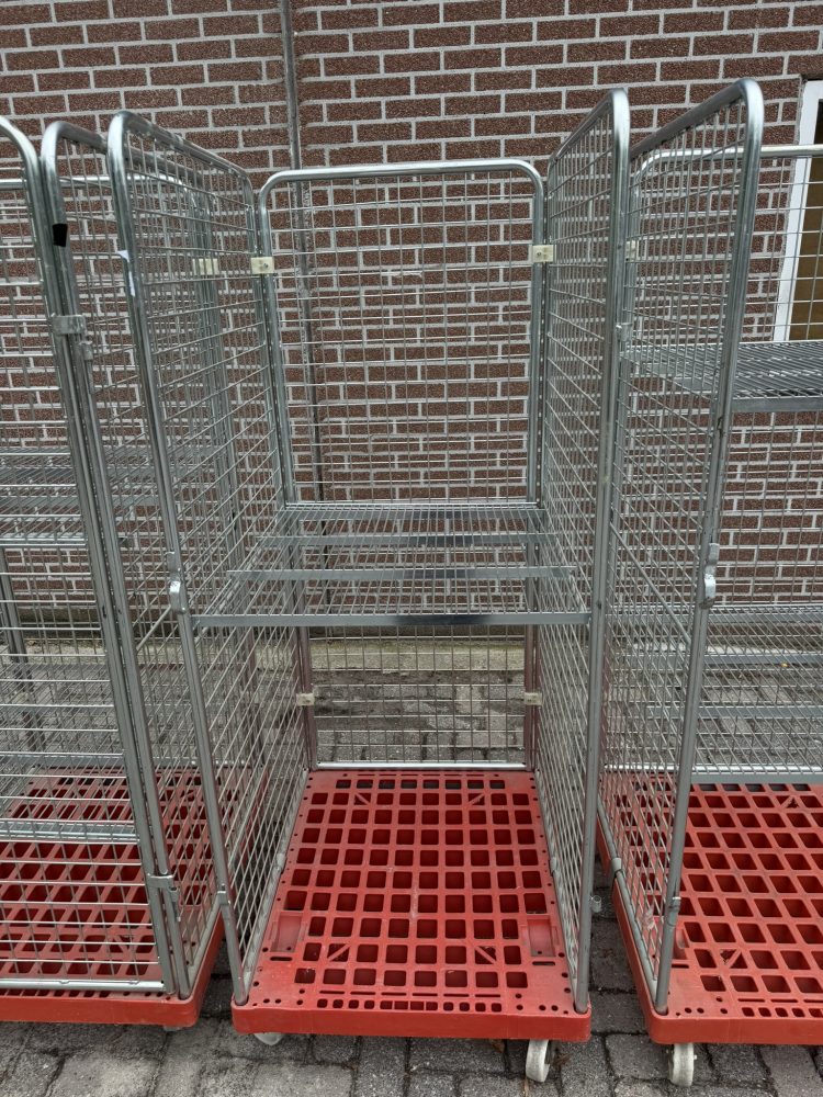 Rolcontainer transport rol kar etalage 3 zijdig