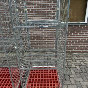 Rolcontainer transport rol kar etalage 3 zijdig