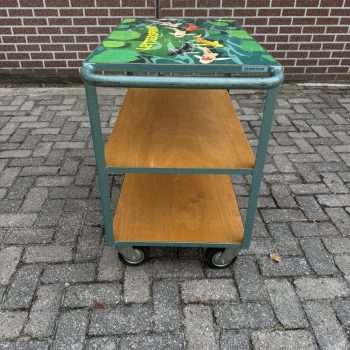 Overtoom Etagewagen, Magazijnwagen, Transportkar 3 plateaus