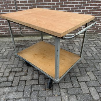 Mobiele werkbank met nieuwe beuken werkblad 40mm