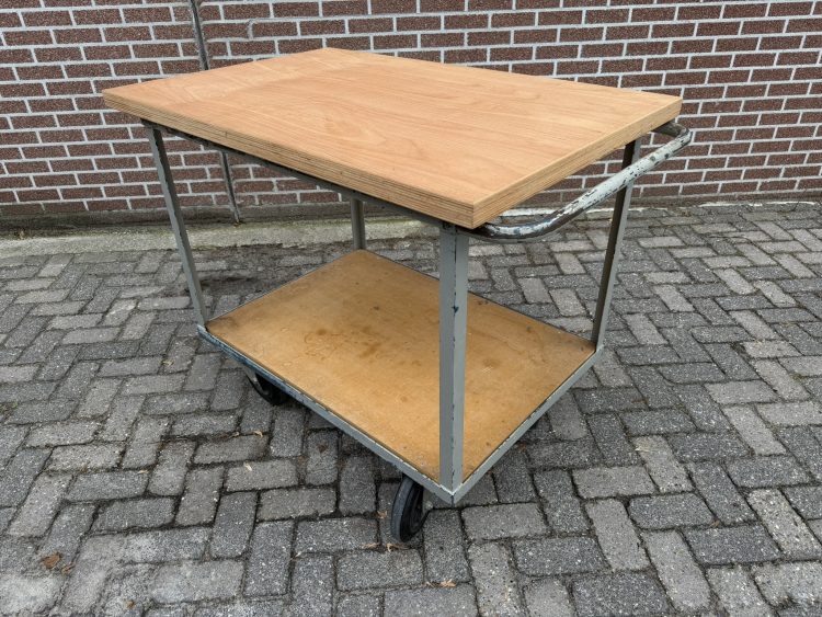 Mobiele werkbank met nieuwe beuken werkblad 40mm