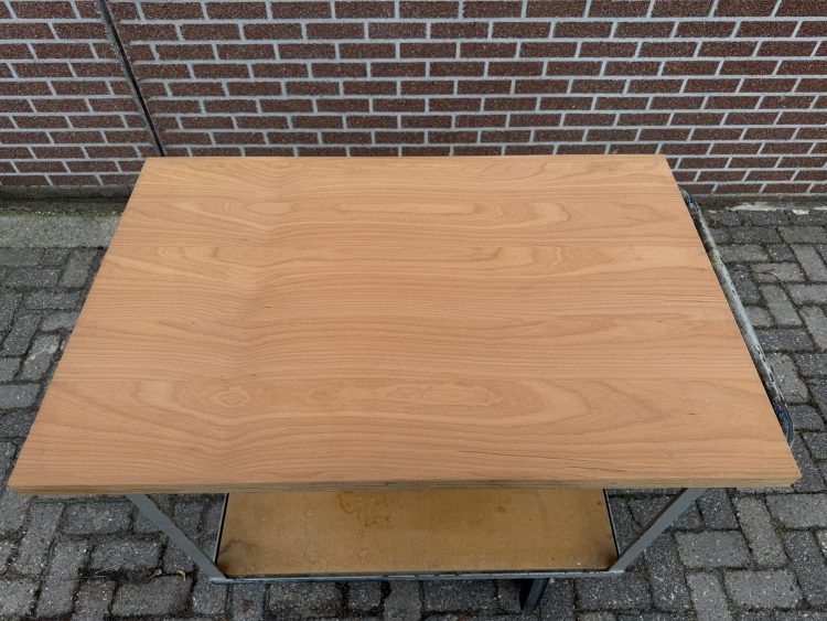 Mobiele werkbank met nieuwe beuken werkblad 40mm
