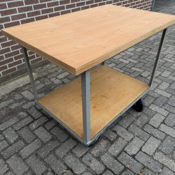 Mobiele werkbank met nieuwe beuken werkblad 40mm