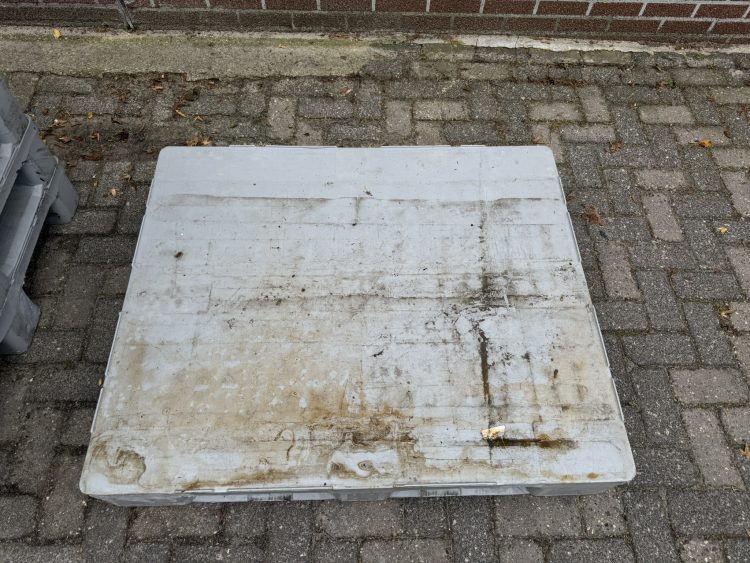 Kunststof pallets-Hygiëne gesloten dek 1200x1000x150mm