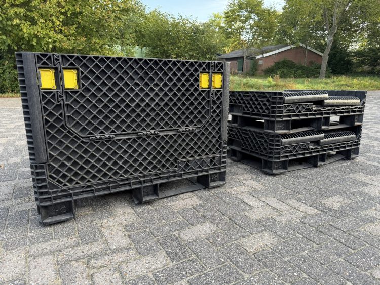inklapbare kunststof palletbox 1200X1000X850mm klapboxen