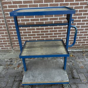 Magazijnwagen 3-delige verstelbare plateau degelijke wagen
