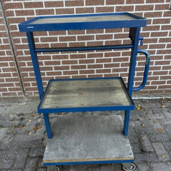 Magazijnwagen 3-delige verstelbare plateau degelijke wagen