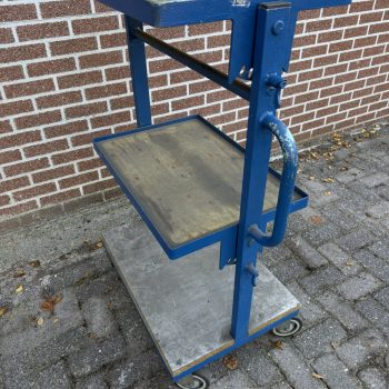 Magazijnwagen 3-delige verstelbare plateau degelijke wagen