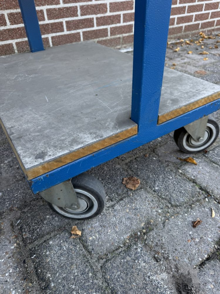 Magazijnwagen 3-delige verstelbare plateau degelijke wagen