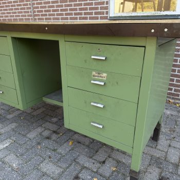 Robuuste industriëlen werkbank met lades nieuw werkblad