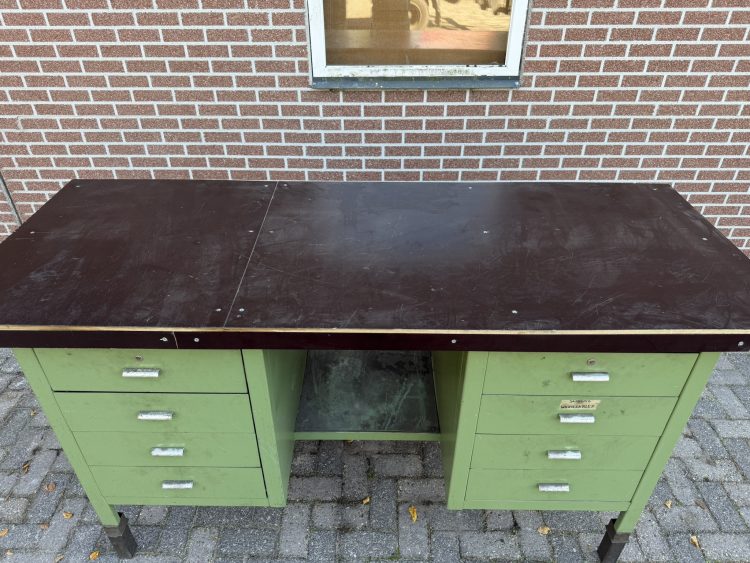 Robuuste industriëlen werkbank met lades nieuw werkblad