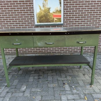 Robuuste industriëlen werkbank met lades nieuw werkblad