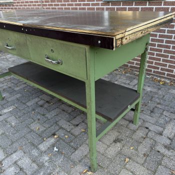 Robuuste industriëlen werkbank met lades nieuw werkblad