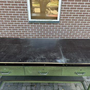 Robuuste industriëlen werkbank met lades nieuw werkblad
