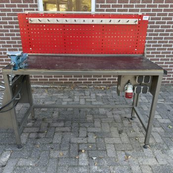 RVS werkbank met Heuer front bankschroef