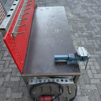 RVS werkbank met Heuer front bankschroef