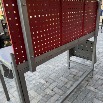 RVS werkbank met Heuer front bankschroef