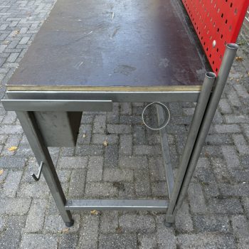 RVS werkbank met Heuer front bankschroef