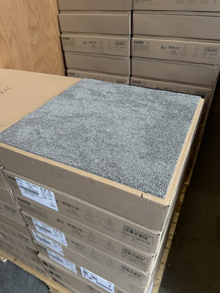 Desso Desert 9523 grijs tapijttegels 50x50cm nieuw