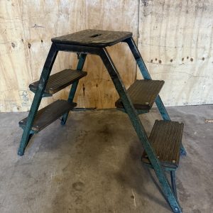 Industrieel vintage magazijntrap 2-zijdig