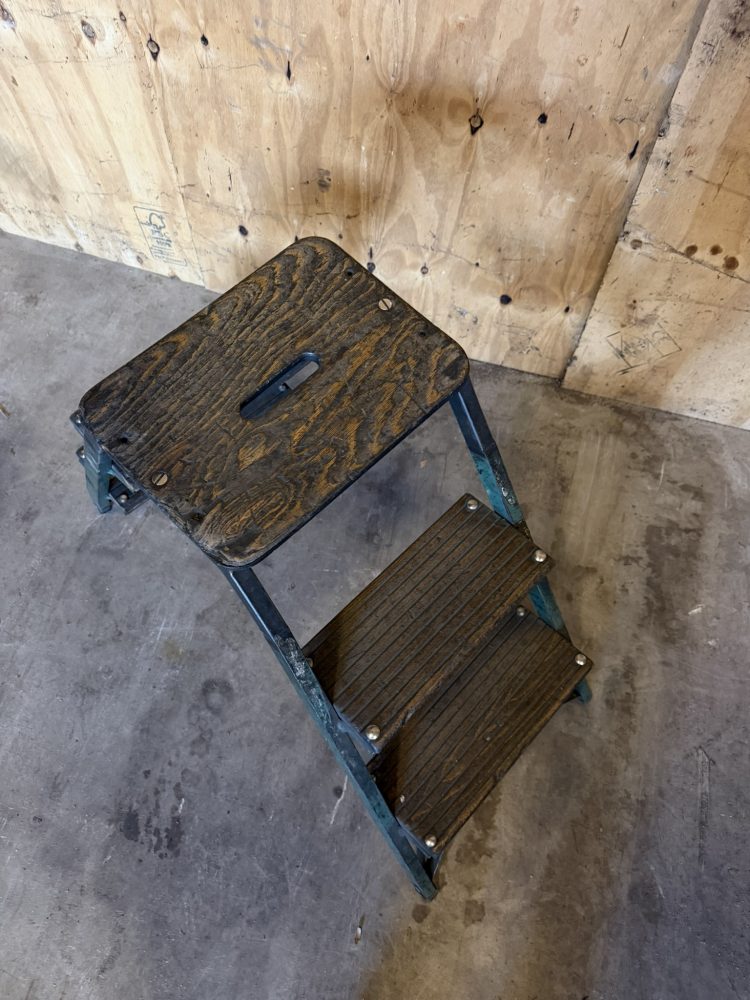 Industrieel vintage magazijntrap 2-zijdig