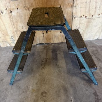Industrieel vintage magazijntrap 2-zijdig