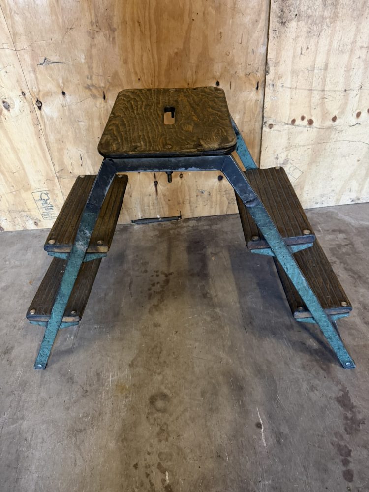 Industrieel vintage magazijntrap 2-zijdig