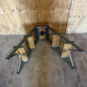Industrieel vintage magazijntrap 2-zijdig