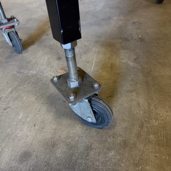 RVS magazijnwagen. transportkar, werkkar